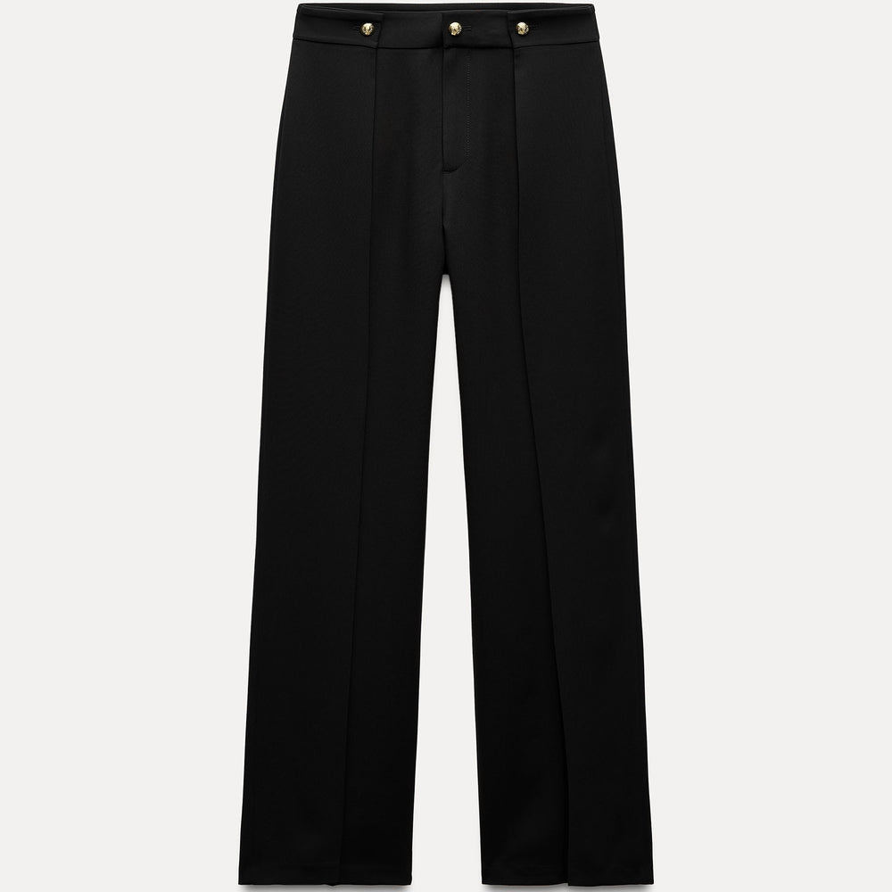Moudda ZARA - Pantalon ample plissé bouton doré - Tunisie 2