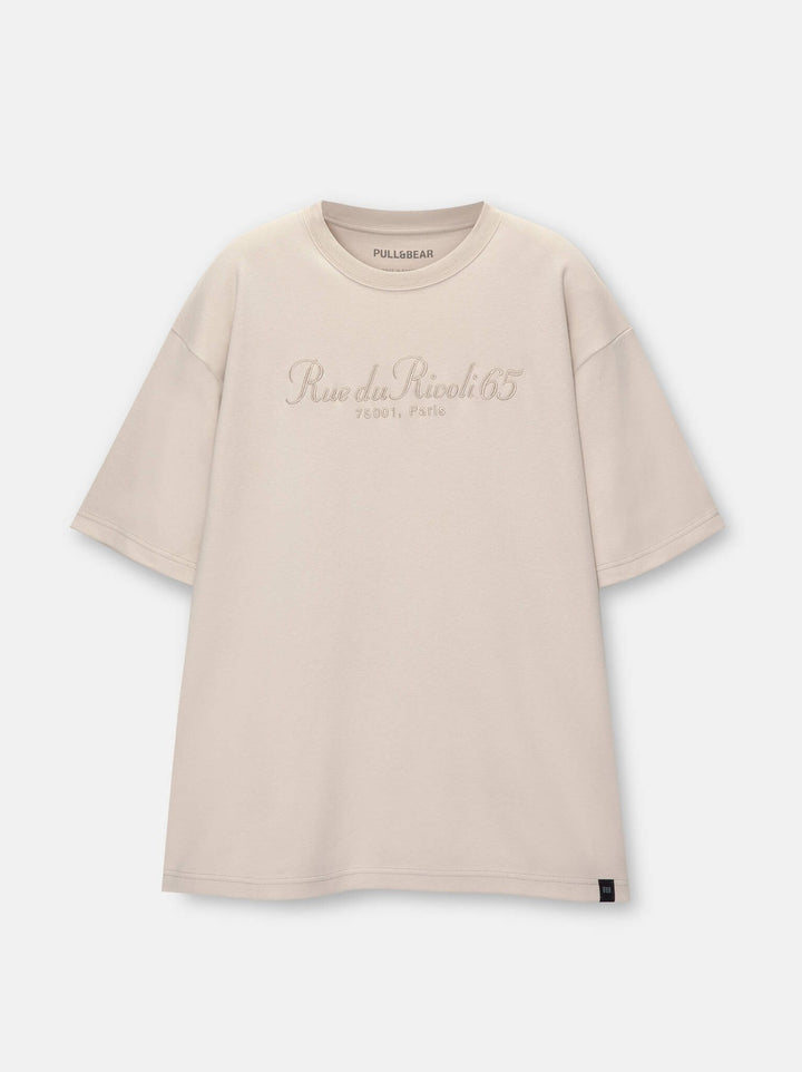 Moudda PULL & BEAR - Sweat Interlock Brodé Rivoli Paris - Tunisie 4