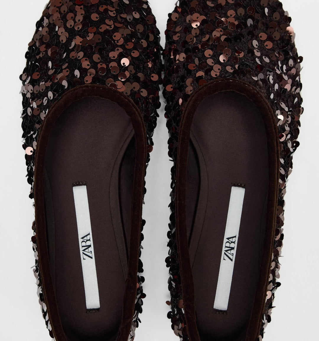 Moudda ZARA - Ballerines velours pailletées - Tunisie 3