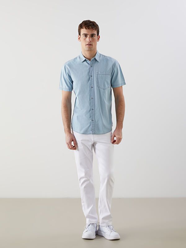 Moudda LC Waikiki - Chemise en jean manches courtes pour Homme - Tunisie 2