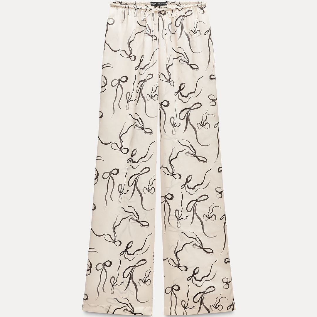 Moudda ZARA - Pantalon fluide pyjama imprimé - Tunisie 1