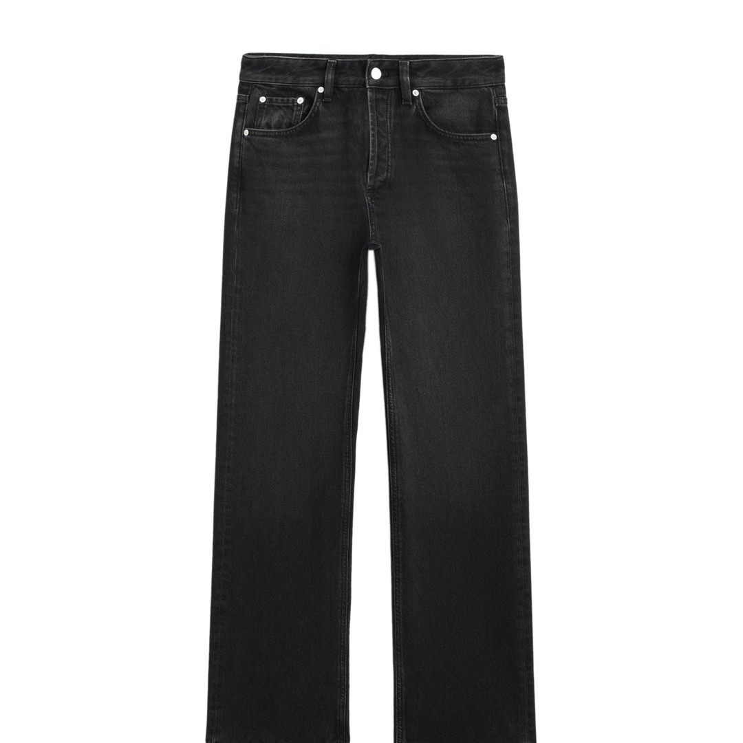 Moudda Massimo Dutti - Jean taille mi-haute jambe large longueur complète - recyclé - Tunisie 2
