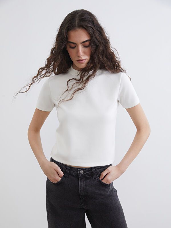 Moudda LC Waikiki - Body basique manches courtes en jersey pour Femme - Tunisie 1