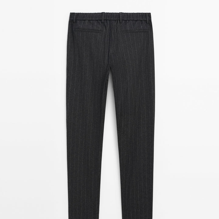 Moudda Massimo Dutti - Pantalon laine flanelle rayé - Tunisie 5