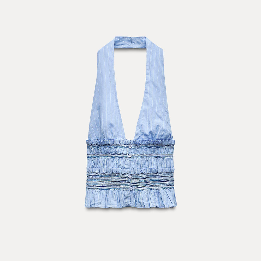 Moudda ZARA - Haut popeline bustier, taille élastique - Tunisie 2