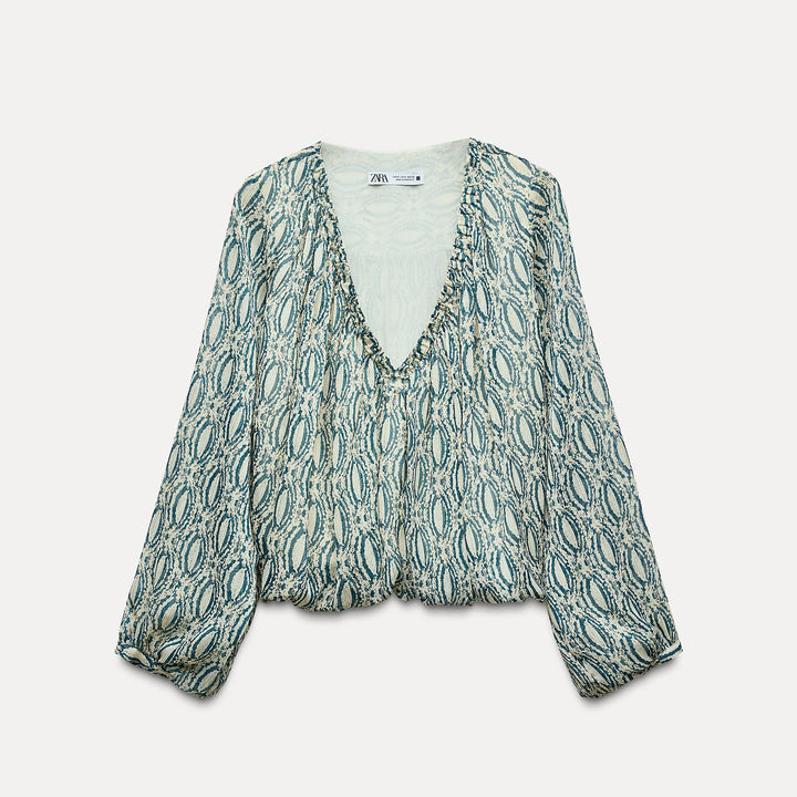 Moudda ZARA - Top Boule Bicolore Lurex - Tunisie 2