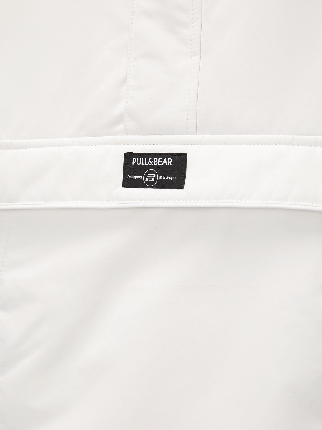Moudda PULL & BEAR - Sweat Kangourou Nylon Couleurs Basique Blanc - Tunisie 4