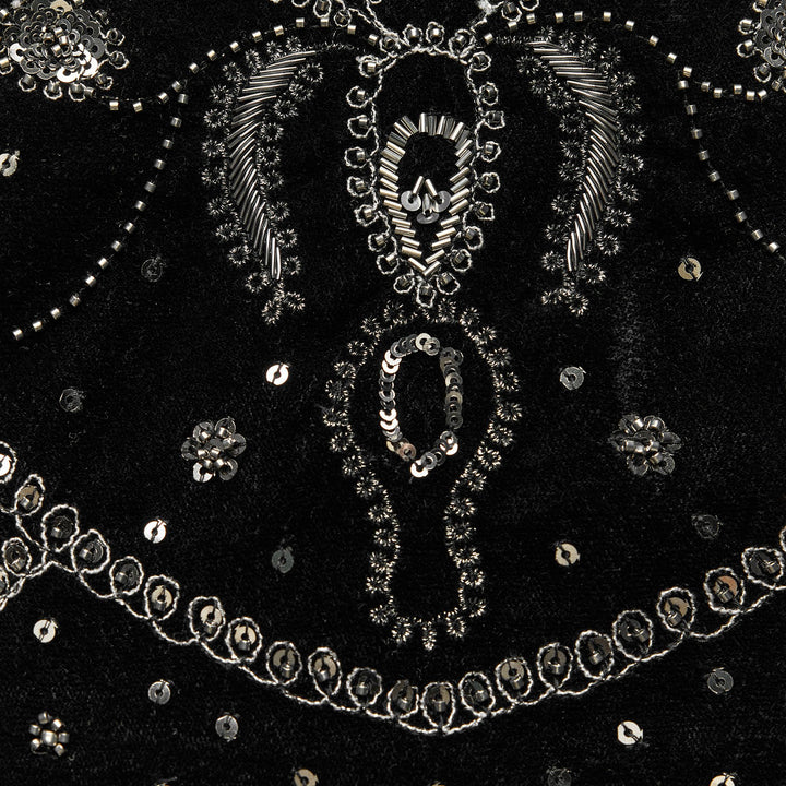 Moudda ZARA - Mini-jupe en velours brodée paillettes – ensemble - Tunisie 3