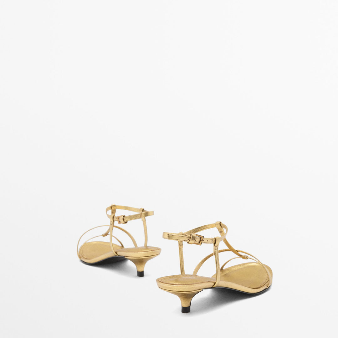 Moudda Massimo Dutti - Sandales talon bandes métallisées - Tunisie 6
