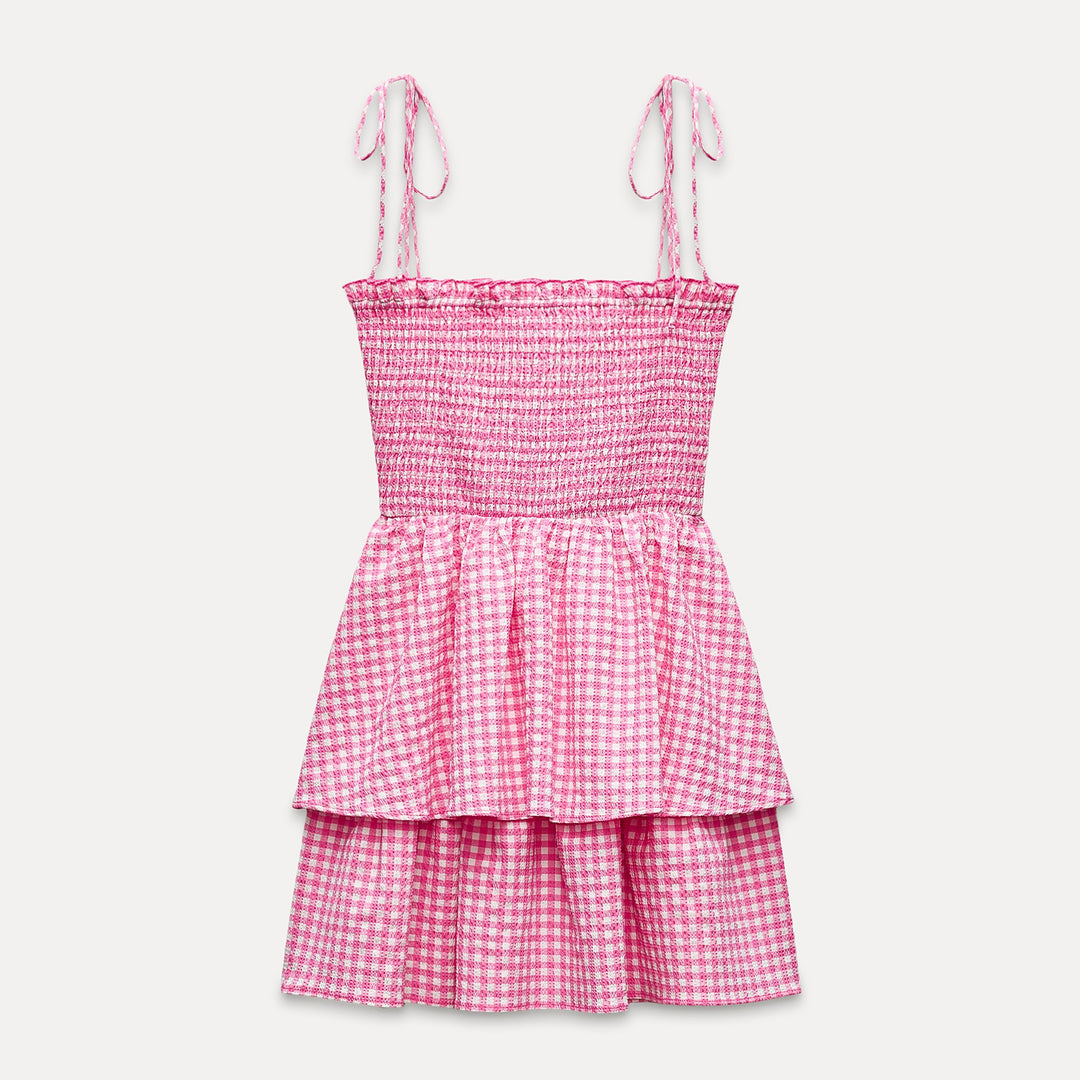 Moudda ZARA - Robe courte à carreaux Vichy - Tunisie 1