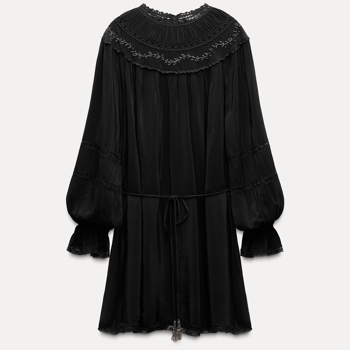 Moudda ZARA - Robe courte romantique brodée strass - Tunisie 2
