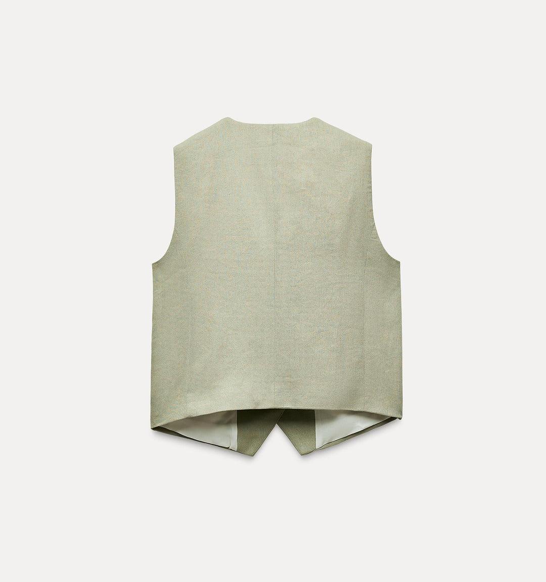 Moudda ZARA - Ensemble veste tailleur en lin, coloris vert d’eau - Tunisie 1