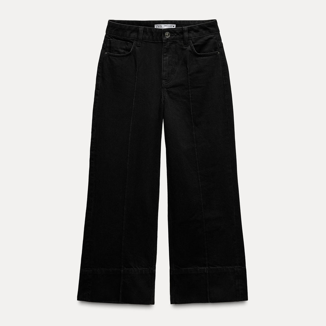Moudda ZARA - Jean large taille haute court nervure frontale - Tunisie 1