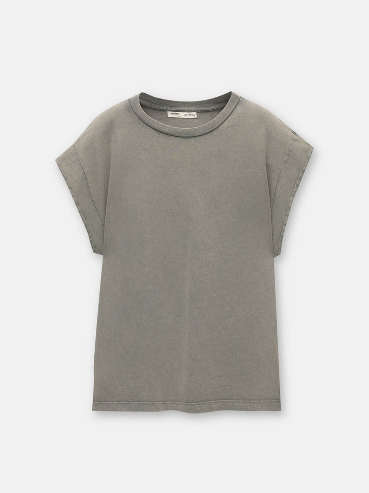 Moudda PULL & BEAR - Body Basique Pièce en Manche Rénovée Lavé - Tunisie 4