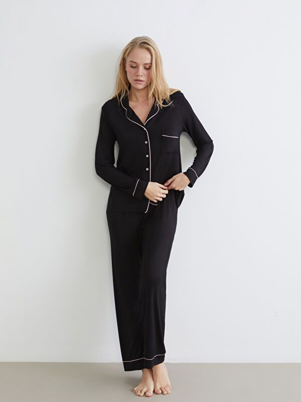 Moudda LC Waikiki - Pyjama manches longues en jersey pour Femme - Tunisie 1
