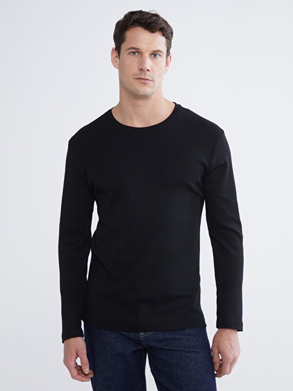 Moudda LC Waikiki - T-shirt basique manches longues en jersey pour Homme - Tunisie 1