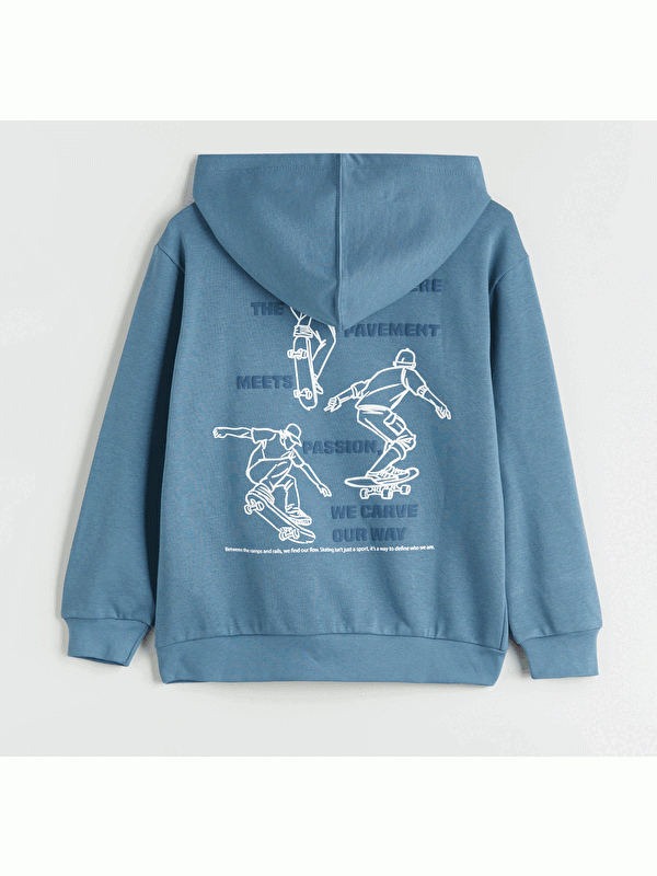Moudda LC Waikiki - Sweatshirt en jersey Garçon Bleu terne - Tunisie 4