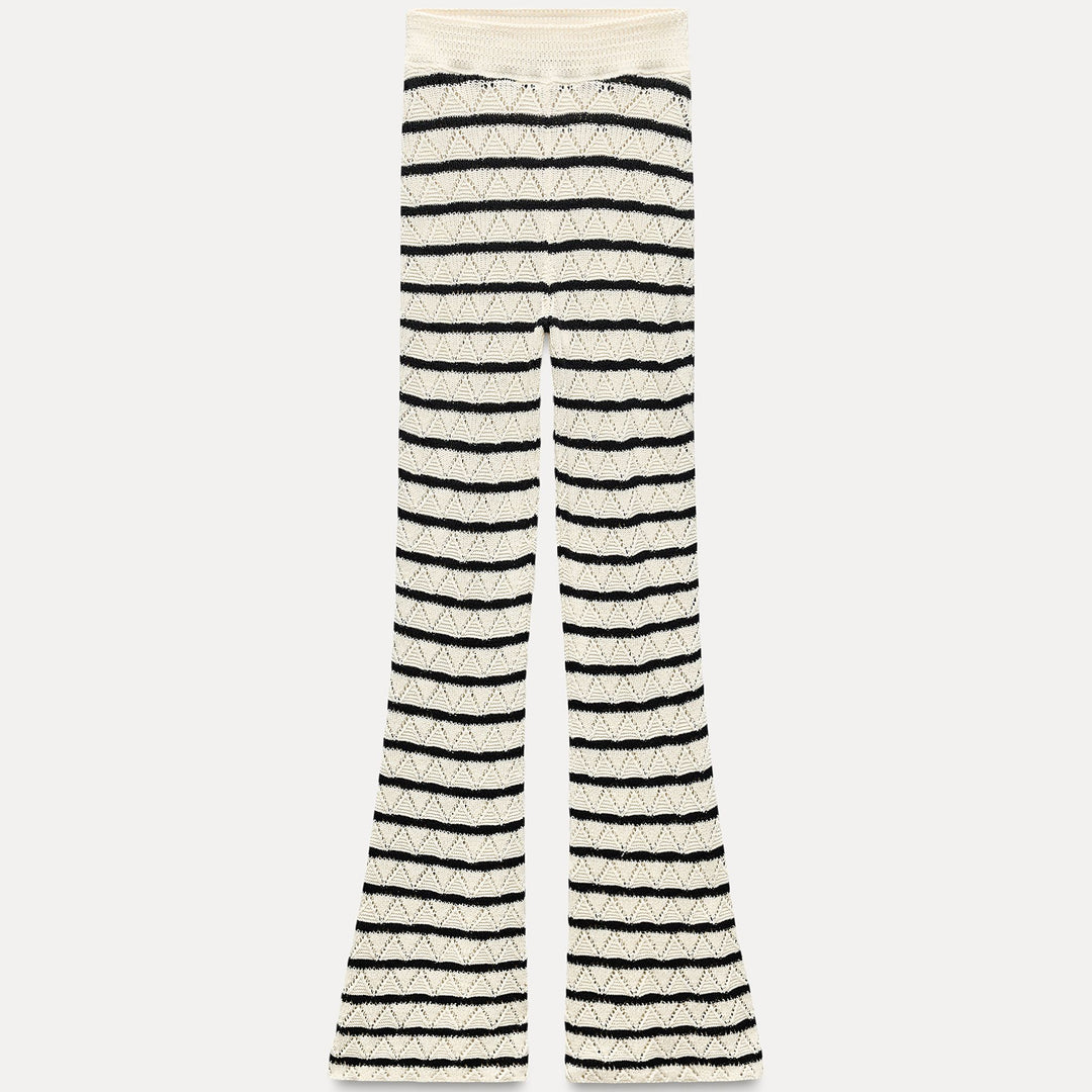 Moudda ZARA - Pantalon long rayé avec détail crochet - Tunisie 1