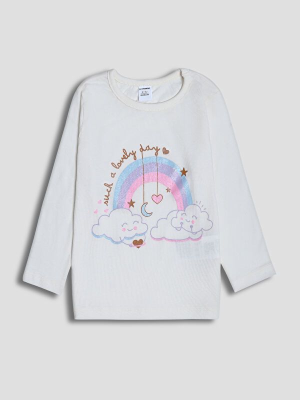 Moudda LC Waikiki - Pyjama manches longues en jersey mi-saison pour Fille - Tunisie 2