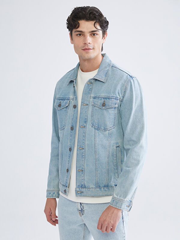 Moudda LC Waikiki - Manteau tissé en jean pour Hommes - Tunisie 1