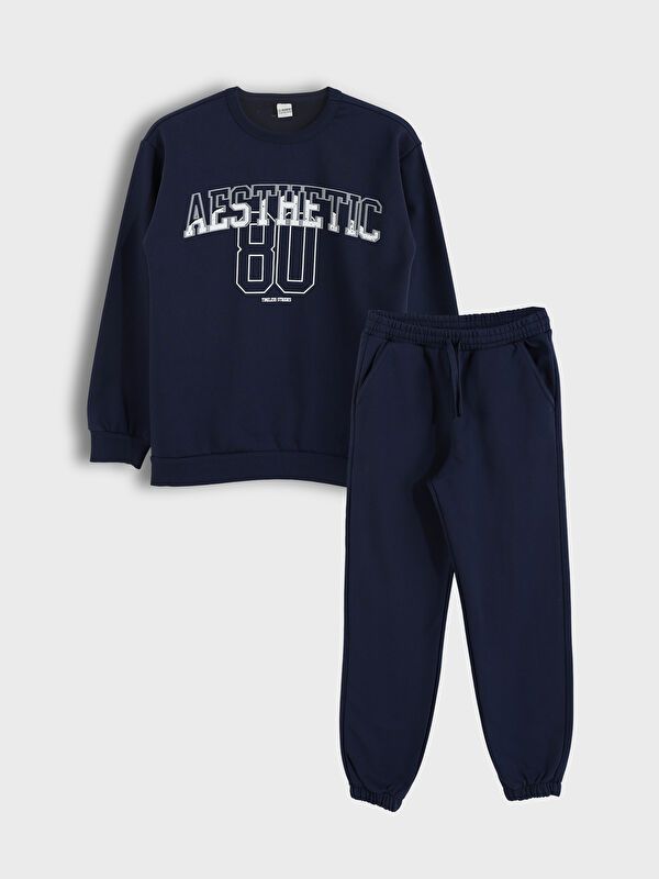 Moudda LC Waikiki - Ensemble en jersey Garçon Bleu marine foncé - Tunisie 1