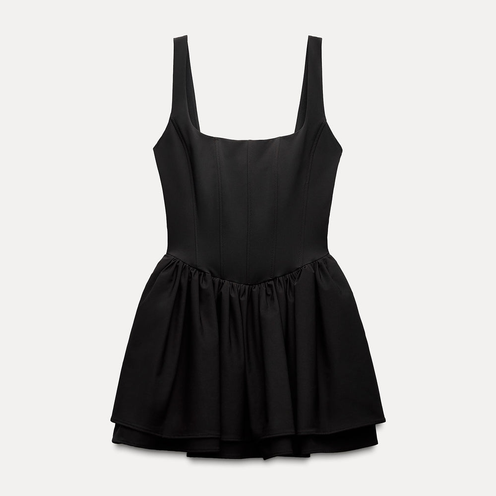 Moudda ZARA - Robe courte corset élastique fines bretelles capes - Tunisie 2