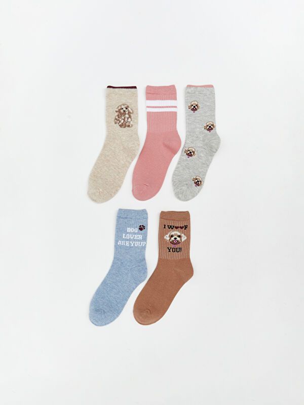 Moudda LC Waikiki - Chaussettes courtes Fille Mélange beige - Tunisie 1