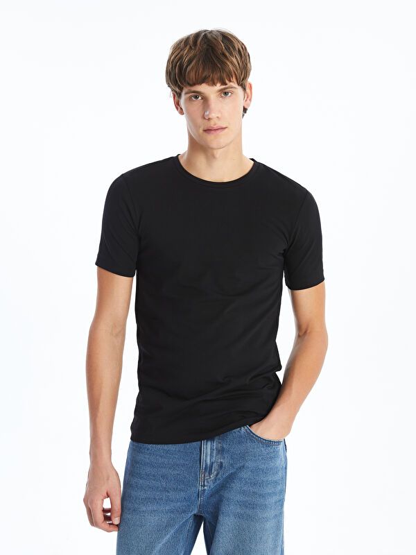 Moudda LC Waikiki - T-shirt basique manches courtes en jersey - Tunisie 1