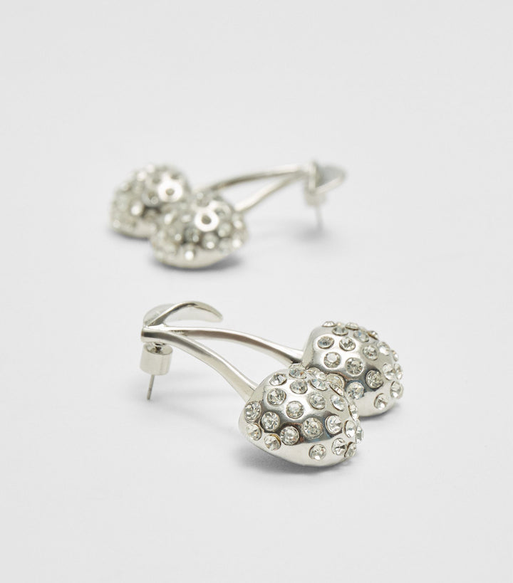 Moudda STRADIVARIUS - Boucle d'Oreille Cerise Strass - Tunisie 3