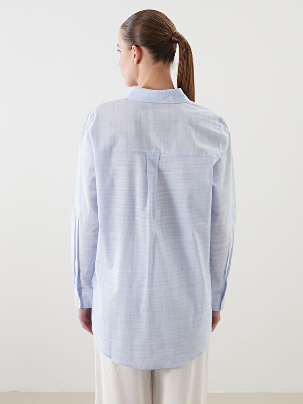 Moudda LC Waikiki - Tunique à manches longues Femme Bleu pâté - Tunisie 4