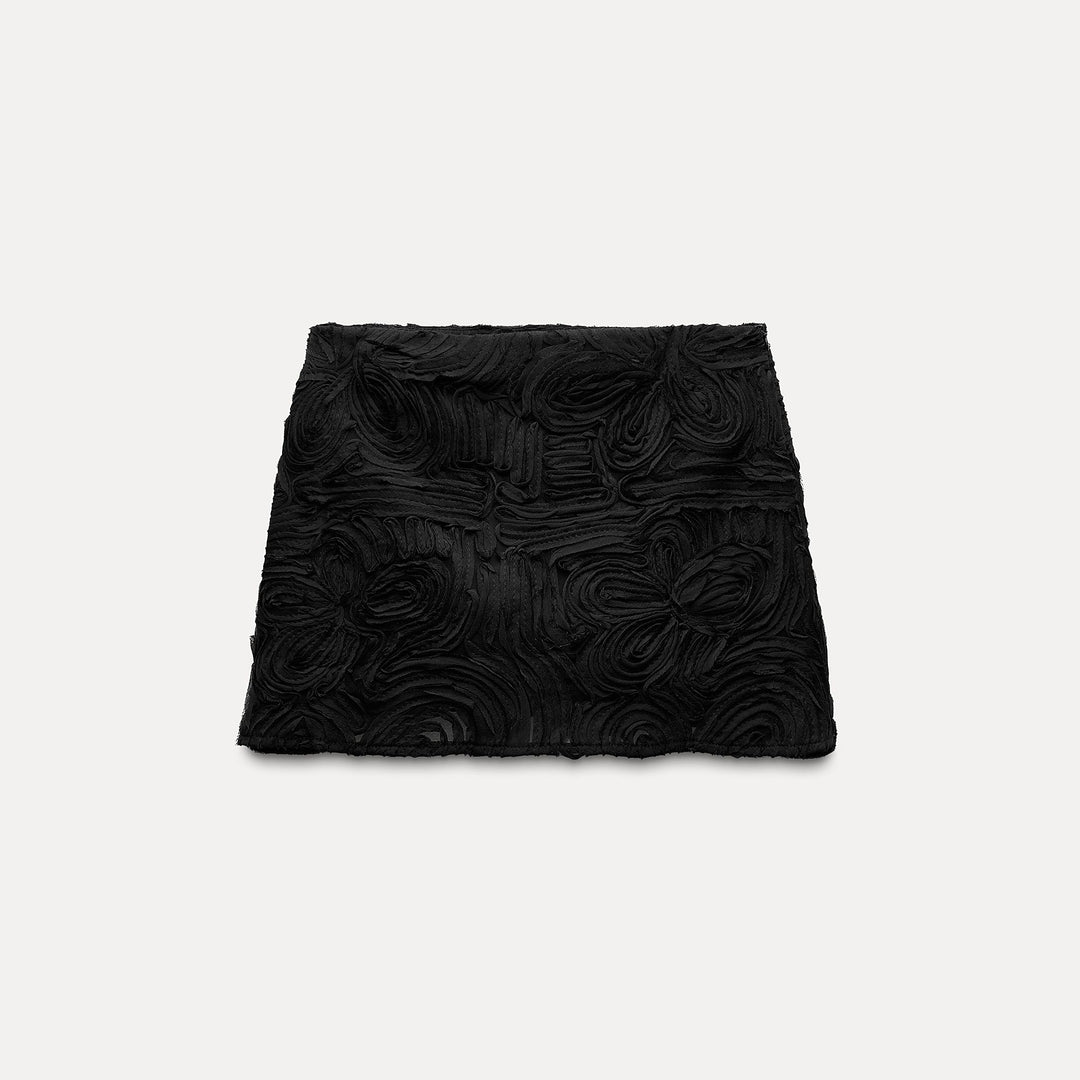 Moudda ZARA - Ensemble jupe-pantalon semi-transparent, fleurs 3D - Tunisie 2