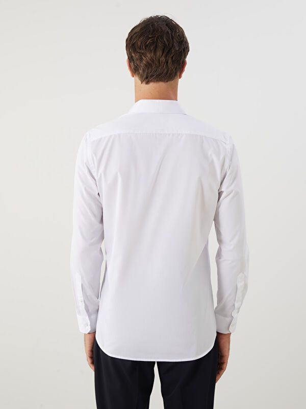 Moudda LC Waikiki - Chemise tissée manches longues Homme Buxe blanc - Tunisie 4