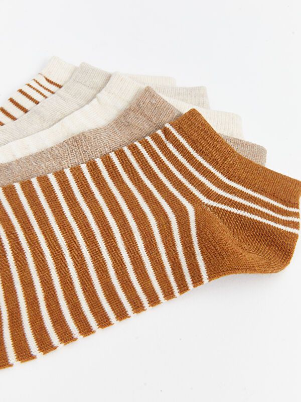 Moudda LC Waikiki - Chaussettes pour sneakers Femme Brun clair - Tunisie 3