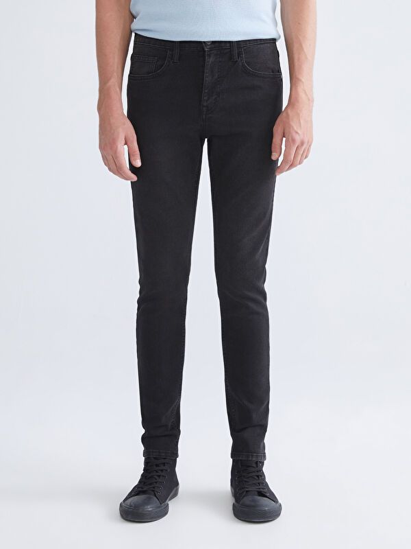 Moudda LC Waikiki - Pantalon jean tissé basique Homme Rodéo noir - Tunisie 2