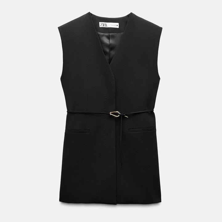Moudda ZARA - Combinaison 556 gilet ceinturé boucle dorée - Tunisie 2
