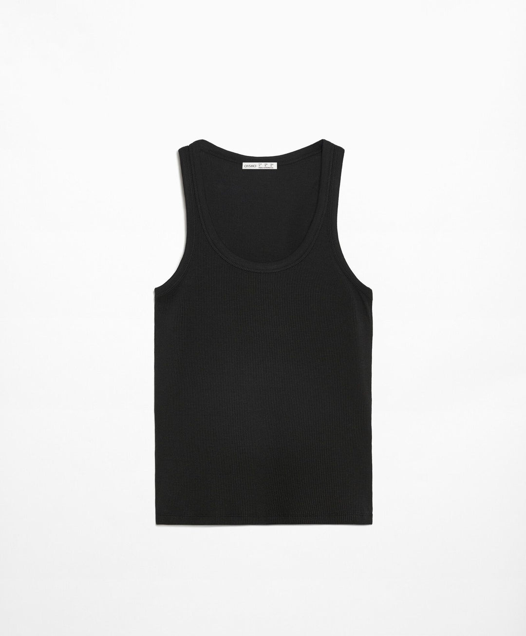 Moudda Oysho - T-Shirt Sans Manches Côtelé 2x1 - Tunisie 5