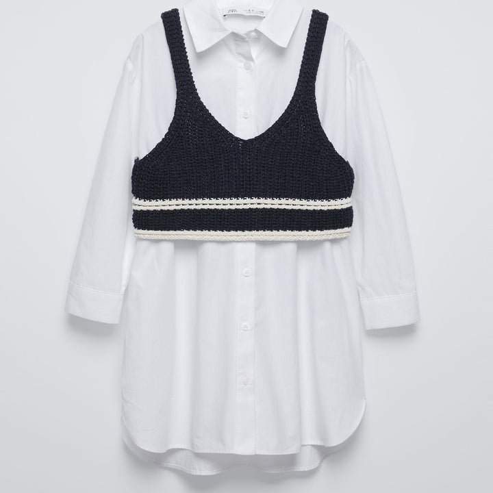 Moudda ZARA - Robe fille chemisier top maille - Tunisie 1