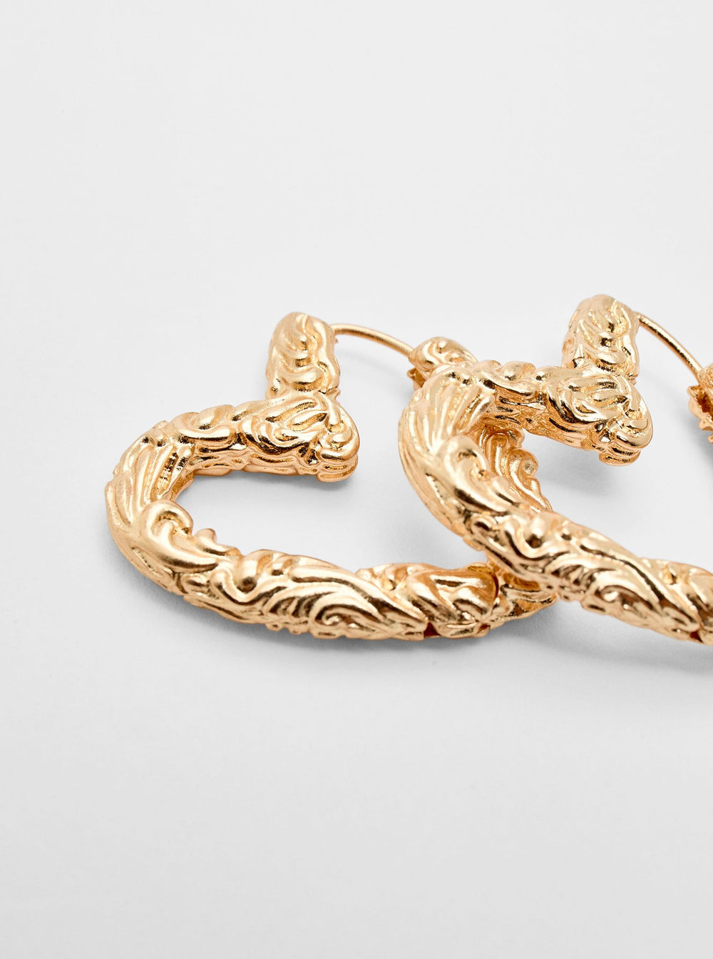 Moudda STRADIVARIUS - Boucle d'Oreille Cœur Texturé - Tunisie 2