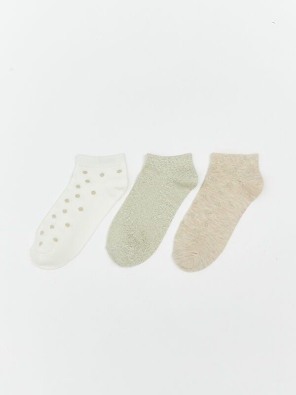 Moudda LC Waikiki - Chaussettes liner trainer (sport) couleur Écru pour femmes - Tunisie 1