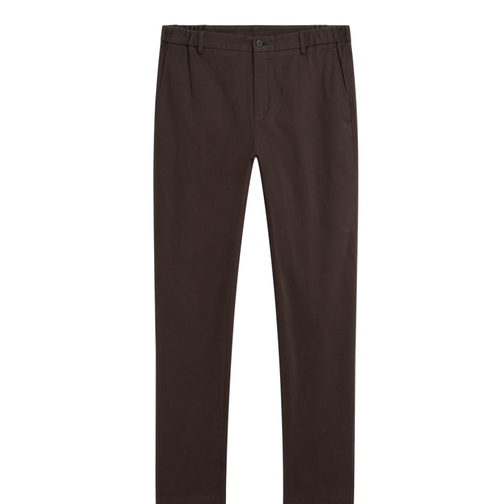 Moudda Massimo Dutti - Pantalon sergé brossé détail taille coupe fuselée - Tunisie 1