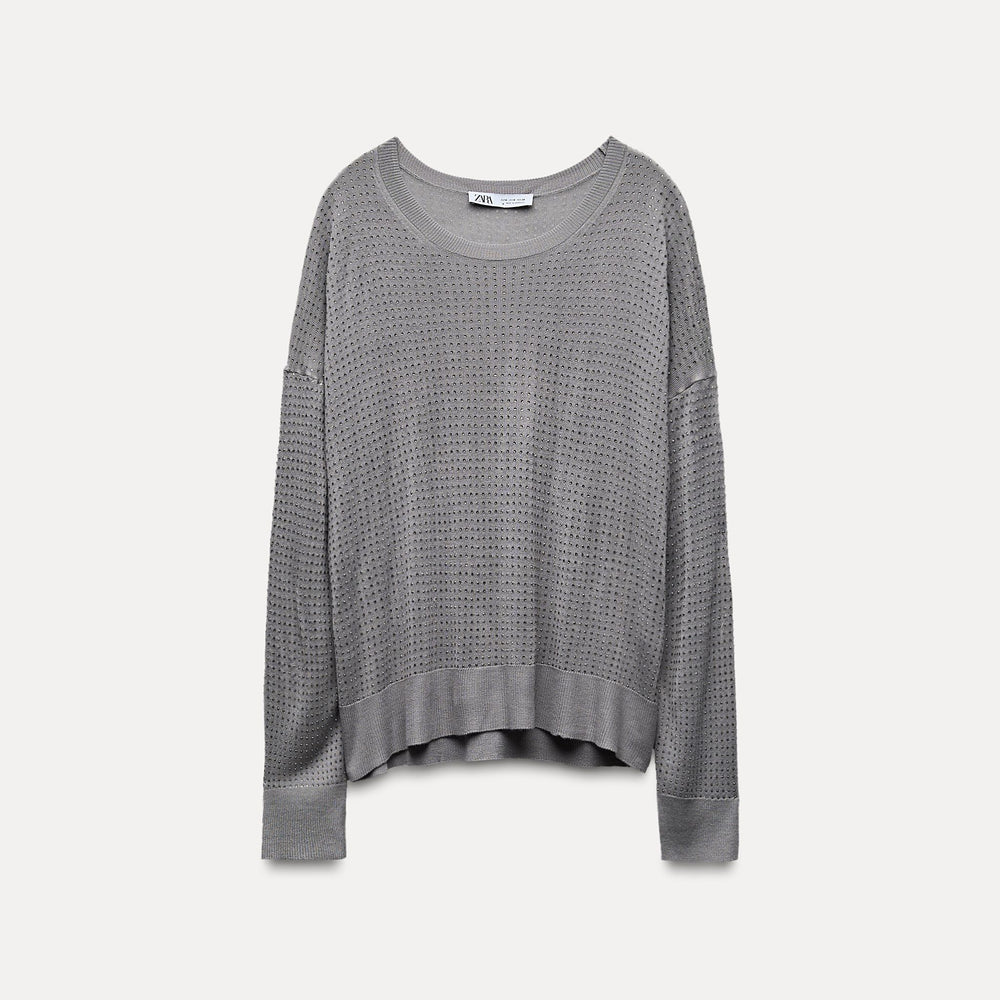 Moudda ZARA - Pull 50/50, strass - Tunisie 2