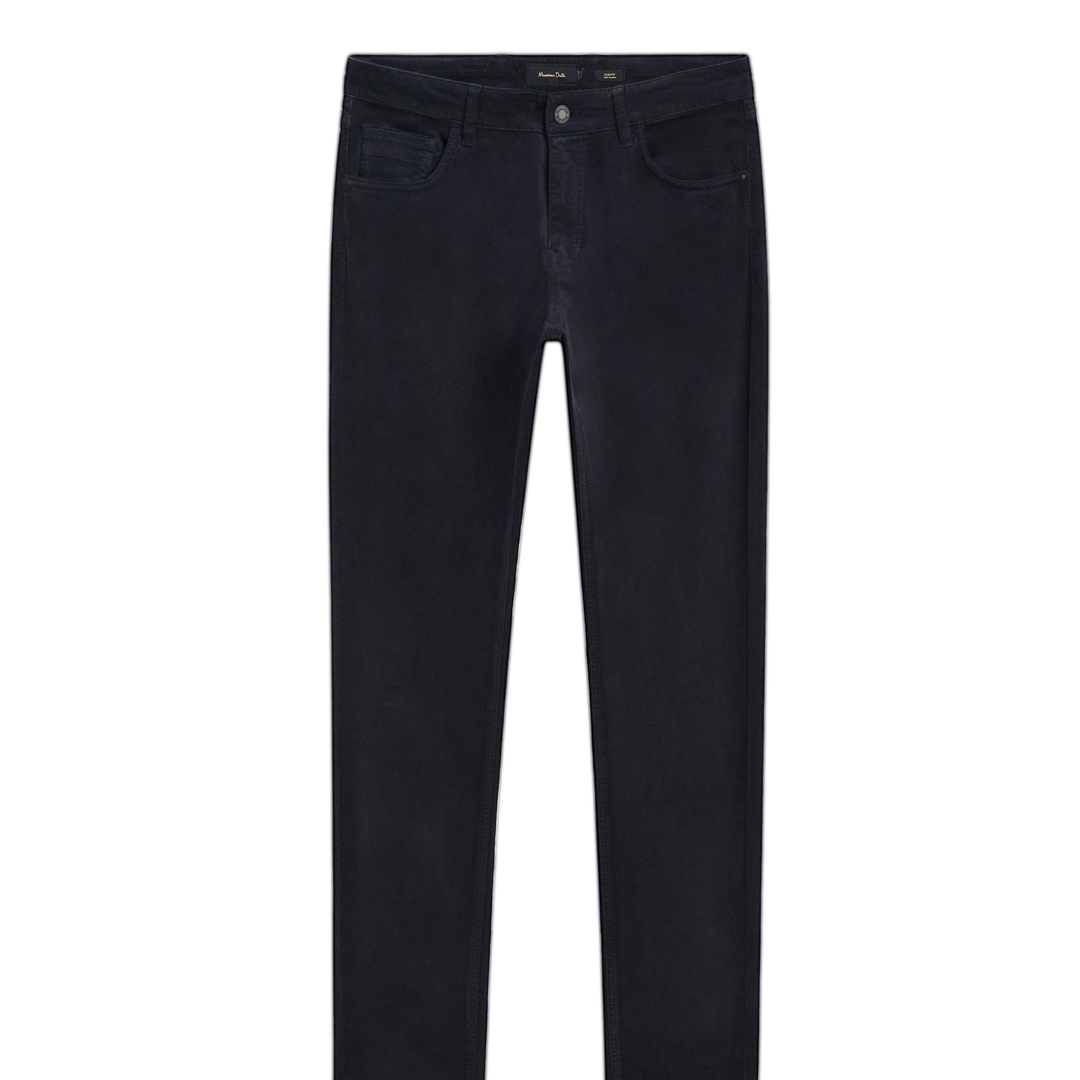 Moudda Massimo Dutti - Pantalon jean velours côtelé diagonal coupe slim - Tunisie 1