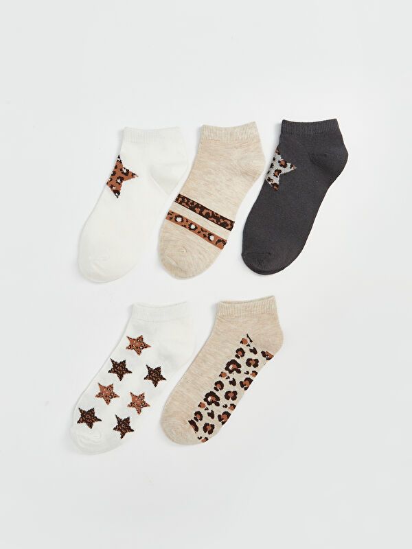 Moudda LC Waikiki - Chaussettes liner trainer (sport) couleur Écru pour femmes - Tunisie 1