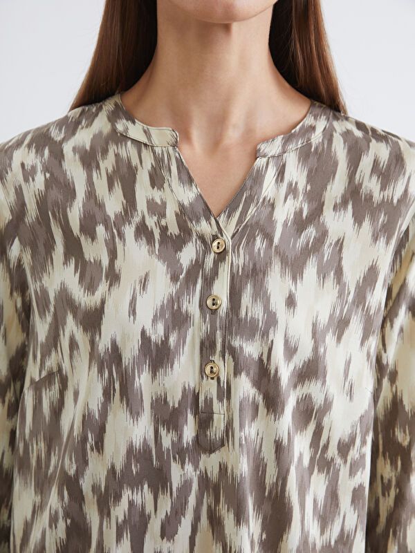 Moudda LC Waikiki - Chemisier (blouse) imprimé manches longues en tissu - Tunisie 3