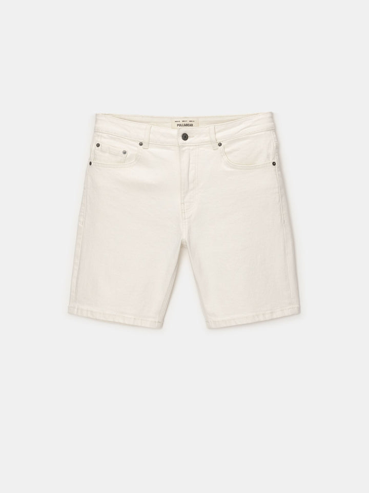 Moudda PULL & BEAR - Bermuda Denim Slim Basique - Tunisie 1
