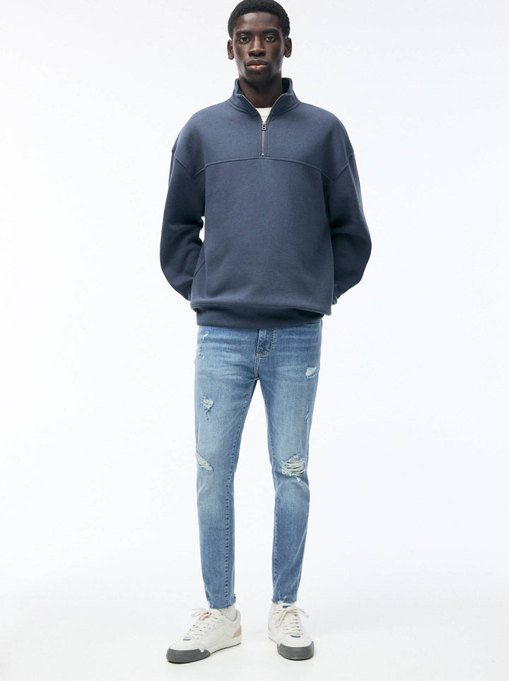 Moudda PULL & BEAR - Pantalon Denim Carrot Déchiré PK AZ - Tunisie 6