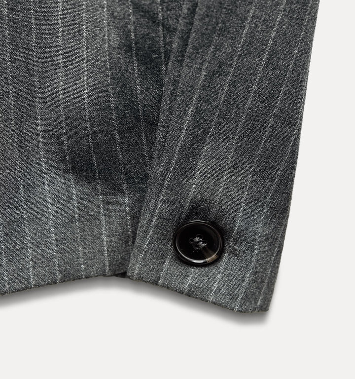 Moudda ZARA - Pantalon tonneau bouton ourlet rayé diplomate - Tunisie 4