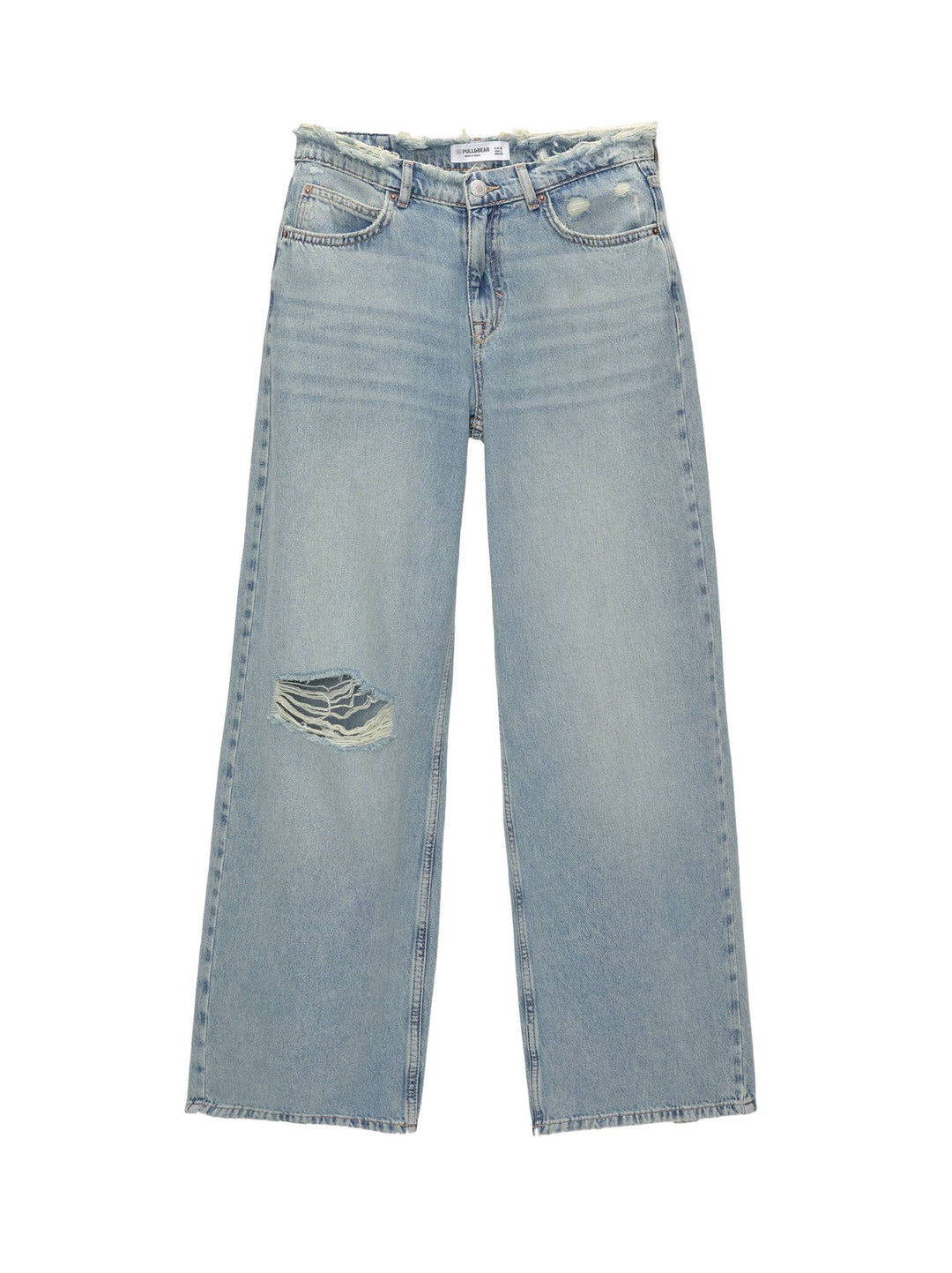 Moudda PULL & BEAR - Pantalon Denim Ceinture Désfilé Déchiré Genou - Tunisie 4