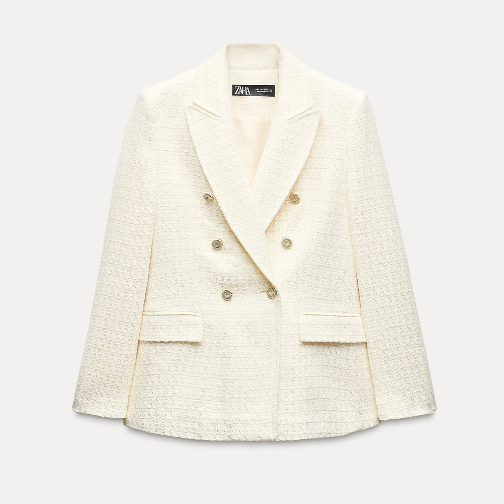 Moudda ZARA - Blazer Croisé Texturé - Tunisie 2