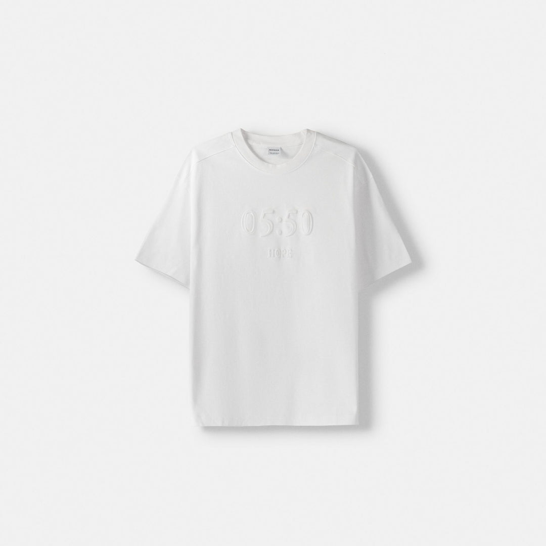 Moudda BERSHKA - T-shirt Boxy Interlock Logo Relief - Tunisie 1